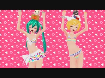 【初音ミク・鏡音リン】 Caramelldansen Project Diva F PV HD