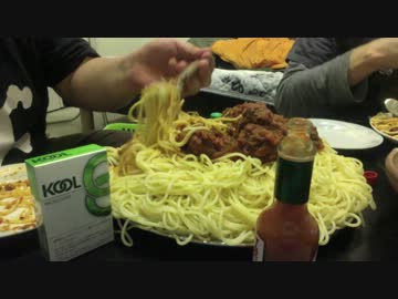 スパゲッティ2キロとマッシュポテト1.5キロ