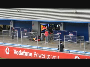 F1ヘレステスト 止まるリカルド レッドブル, 喜ぶ観客