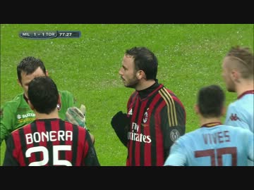 限界画質でパッツィーニの強烈キック！