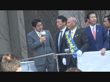 【平成26年2月2日】舛添要一への安倍晋三応援街頭演説