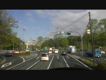 【前面展望】東京駅ー新宿バスターミナル①【東海道昼特急】