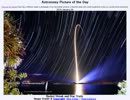 2014年 1月30日 ｢ロケットと星の軌跡｣-Astronomy Picture of the Day