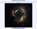 2014年 1月31日 ｢小さな惑星の光柱｣-Astronomy Picture of the Day