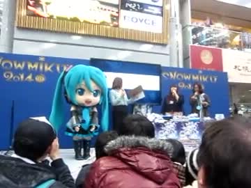 【ミクダヨー】SNOW MIKU 2014オープニングイベント【ラスト５分】