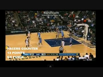 シュートを外さないペイサーズの選手達