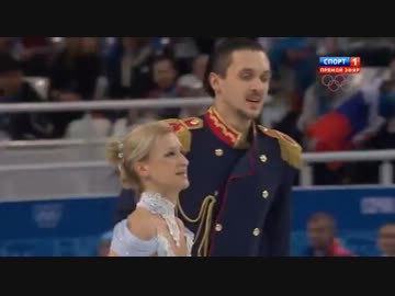 【ロシア実況】ヴォロソザール＆トランコフ組2014ソチオリンピック団体SP