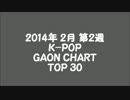 2014年2月第2週 K-POP GAON CHART TOP 30