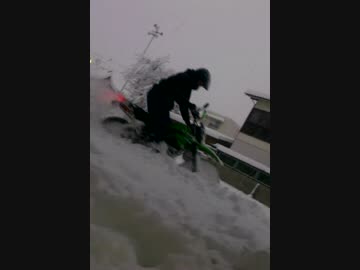 【ｋｌｘ125】せっかくだから走ってみた【雪】