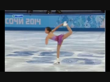 浅田真央　ソチオリンピック団体戦 SP 【ロシア語解説】