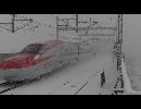 【定点観測】2014/2/8雪の東北新幹線新白河駅【速度計測付】