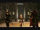 【Skyrim】ドヴァキンさんとフォロワーにモザイクロールを踊らせてみた