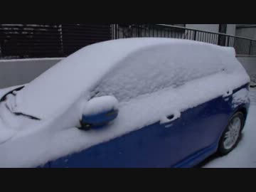 【実況車載】 雪が降っていたけど車で愛知まで帰省してきた