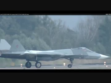 PAK FA　T-50の機動飛行