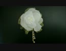 薔薇のコサージュを作ってみた