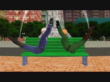 【APヘタリアMMD】おい見ろよ、あいつまた１人だぜー