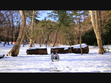 【てっち】雪で撮影中止になったから…。【雪で遊んできた】