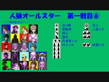 【人狼オールスター】第一戦目⑥