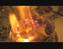 【白】卓上で鶏皮を炎に包んだ【おまけつき】