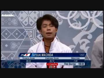 町田樹 フィギュア男子FS ソチオリンピック(2014.2.14) 英語実況