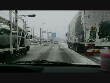 【大雪の軌跡】2014.02.08 八王子バイパス～鶴ヶ島ＪＣＴ付近