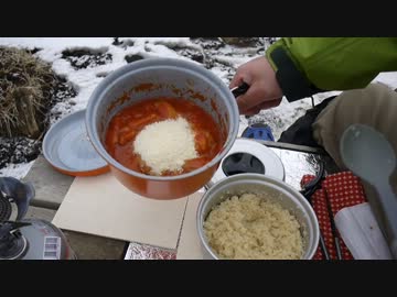 【ハイキング】鳥もものトマトソース【主食はCousCous】