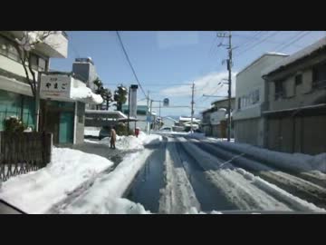【車載動画】雪の甲府盆地をドライブしてみた