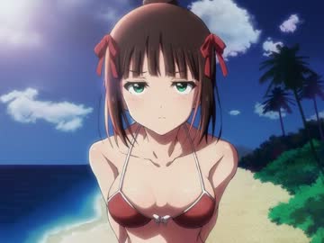 揺れるポニテ春香さん