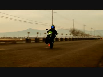 WR250X　ウイリー練習　二週間目