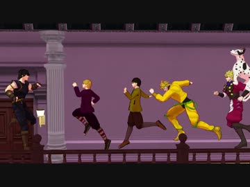 【ＭＭＤ】ディオとジョナサンで国民的アニメ風にするだけ【ジョジョ】