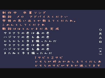 [NORA]　卒業ソング　アドバイス希望