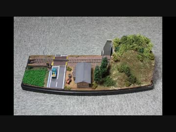 【Nゲージ】トンネルのある箱庭を作ってみた
