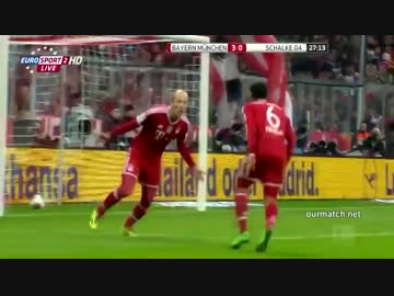 【サッカー】Bayern München vs Schalke 04 Highlight【3/1】