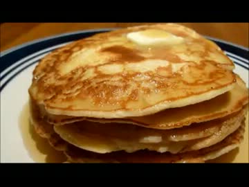 アメリカの食卓 263 なぜか肉々しいパンケーキを食す！