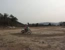 KLX250でモトクロス練習 -8の字走行-