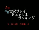 月刊新着実況プレイPart1ランキング【2014年2月】