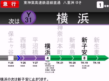 【トレインビジョン】神奈急地下鉄 大和線 急行 八重洲行き
