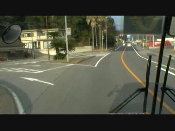 【前面展望】三角駅前－本渡バスターミナル③【九州産交】