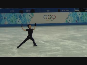 羽生結弦 Sochi FS practice