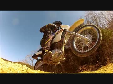XR125Lでモトクロスごっこ