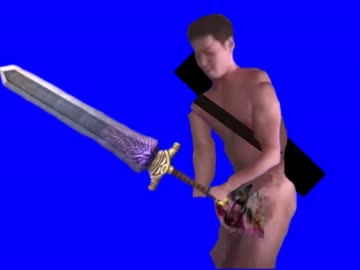 先祖から代々伝わりし剣を抜く先輩BB