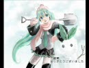 雪が積もったのでうちのミクがはしゃいでます【初音ミク】
