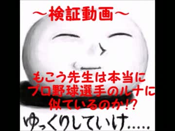 【検証動画】もこう先生と中日のルナは似ているのか？