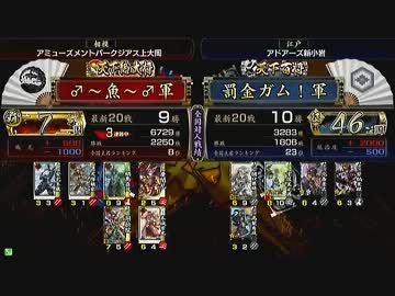 戦国大戦 頂上対決 2014/3/15 ♂～魚～♂軍 VS 罰金ガム！軍