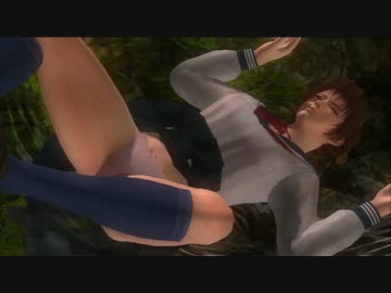 DOA5U かすみ（制服）に氷柱落とし