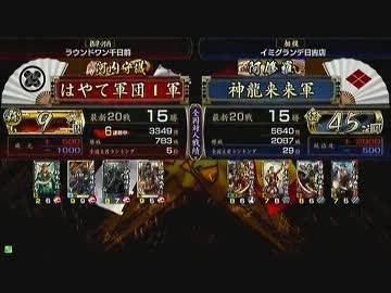 戦国大戦 頂上対決 2014/3/17 はやて軍団1軍 VS 神龍来来軍