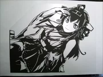 【切り絵】　作ってみた　ケイト、いなり、金剛　.mp4