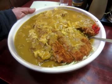 【大盛りハッスル２０１４】仙台やのチキンカツカレー大盛り