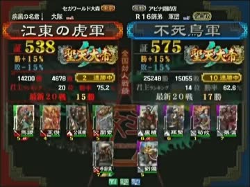 三国志大戦3 頂上対決 2014/3/19 江東の虎軍 VS 不死鳥軍