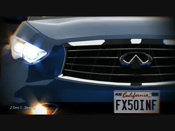 【MikuMikuDance】インフィニティ・QX70 S51後期型 2014年型 配布